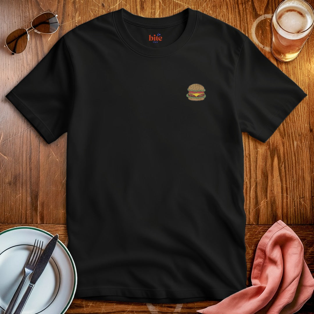 Burger Embroidered T-Shirt