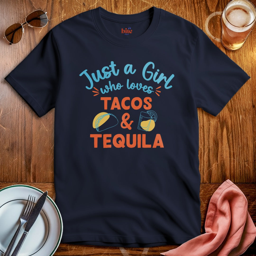 Girl Loves Tacos and Tequila T-Shirt
