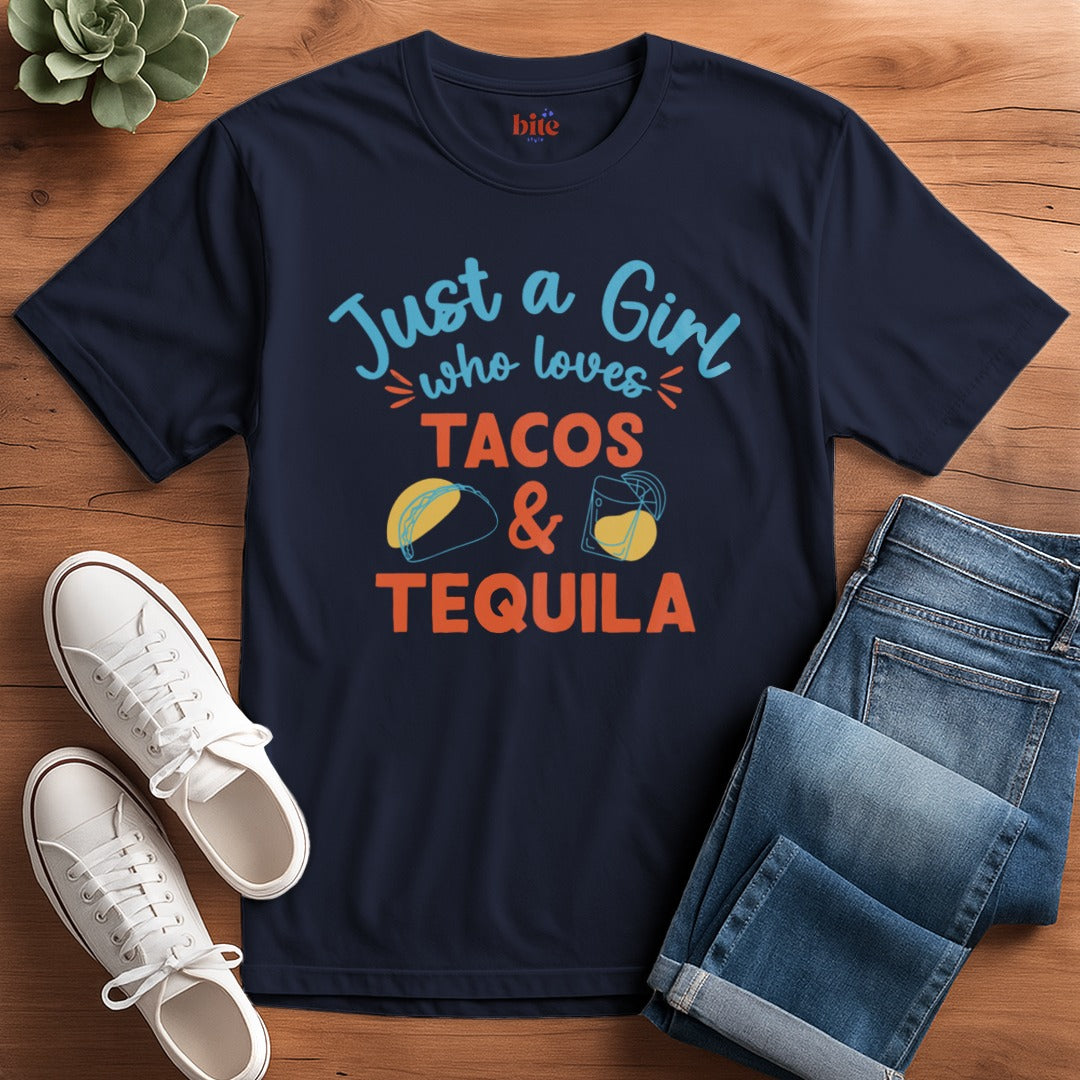 Girl Who Loves Tacos and Tequila T-Shirt