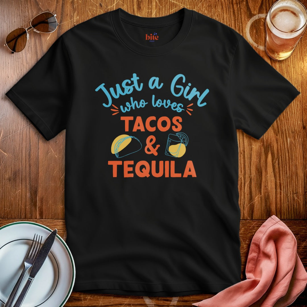 Girl Loves Tacos and Tequila T-Shirt