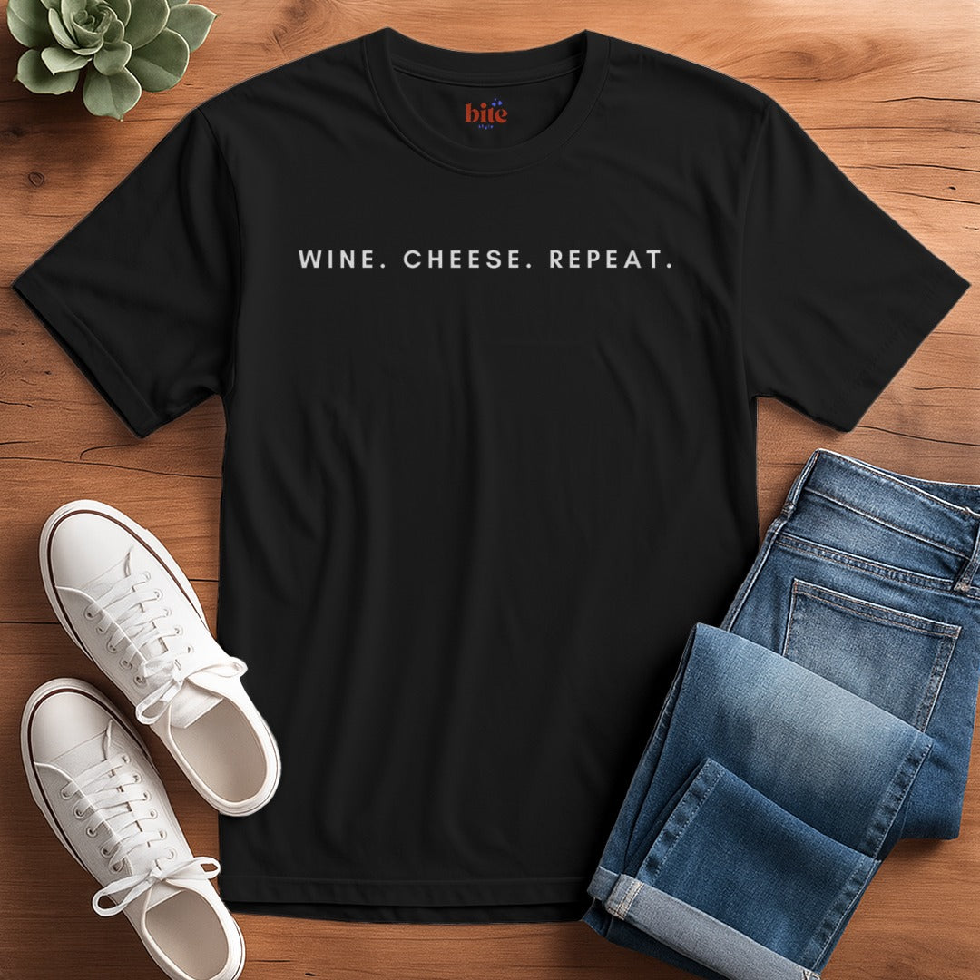 Wine. Cheese. Repeat. T-Shirt