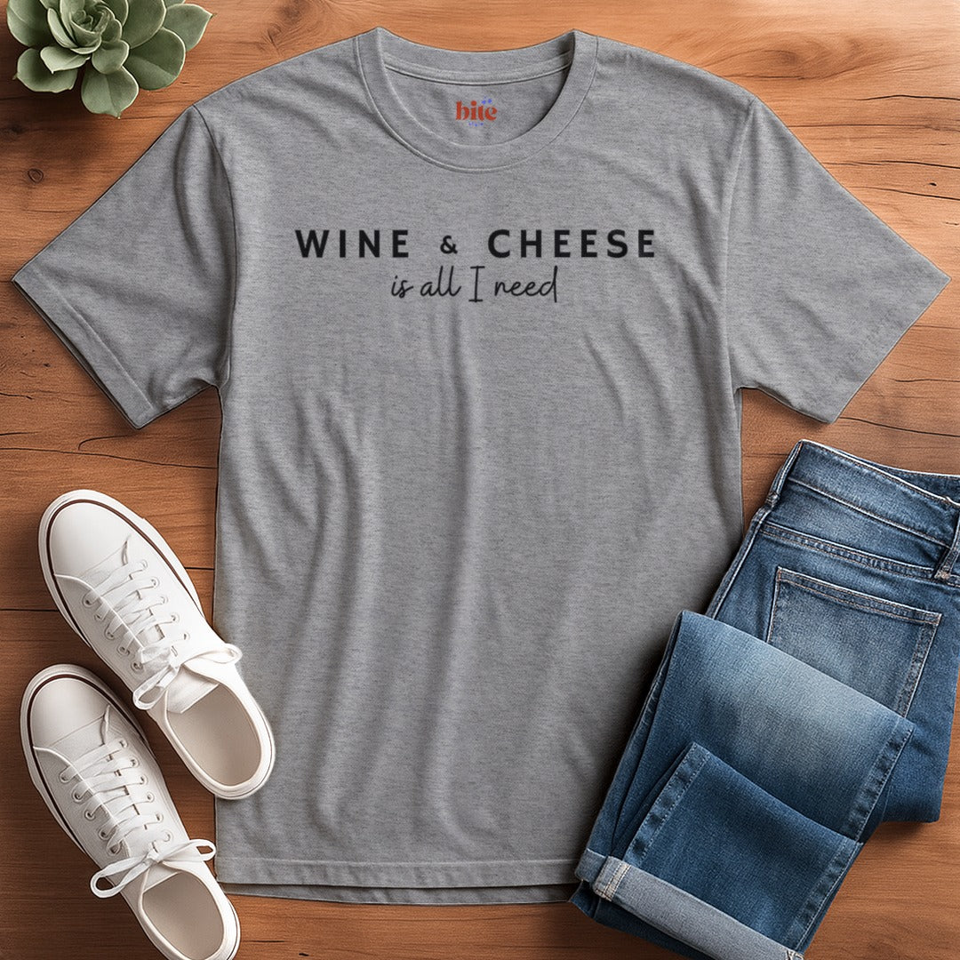 Wine & Cheese Lover T-Shirt