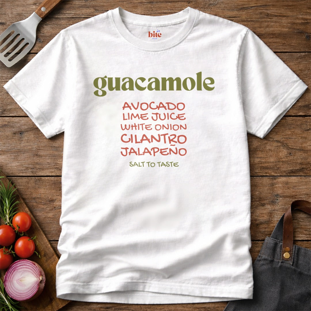 Guacamole Recipe T-Shirt