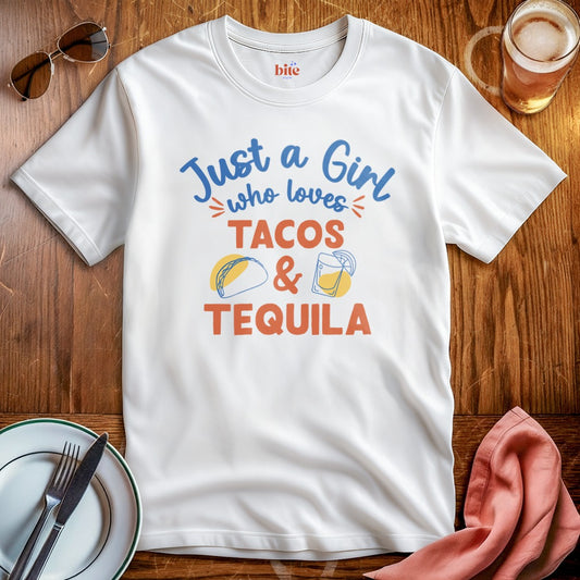 Girl Loves Tacos and Tequila T-Shirt