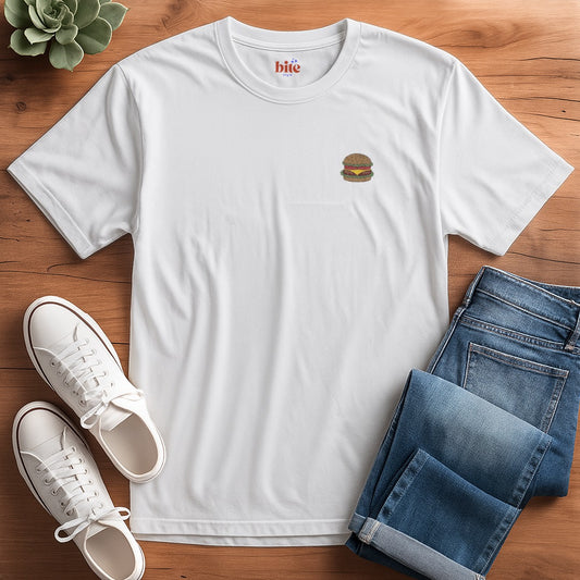 Burger Embroidered T-Shirt